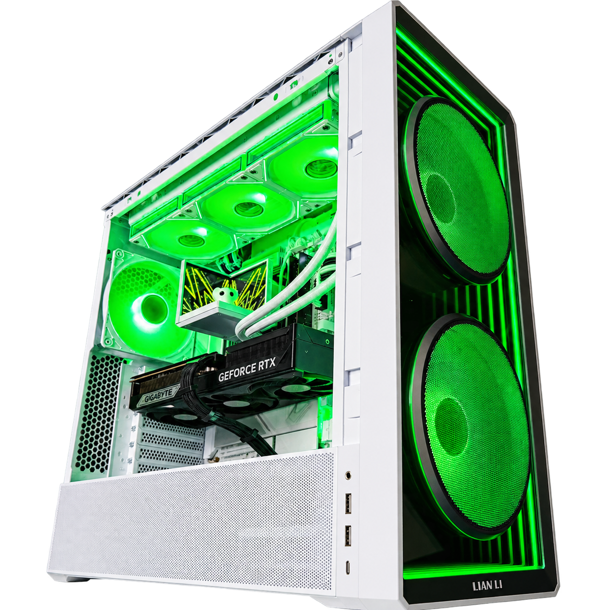 Ivory Tusk – Ryzen 7 9850X3D / RTX 5080 4K Gaming PC