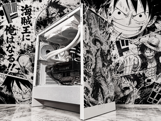 Manga King custom manga-themed gaming PC with Ryzen 9 7900X and RTX 5070