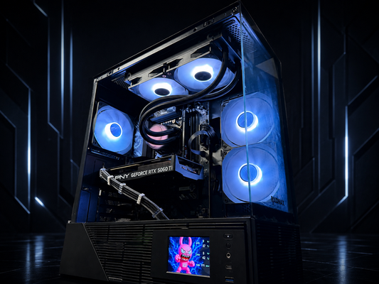 Gamer Vision 3D custom gaming PC with Ryzen 5 7600X3D and RTX 5060 Ti