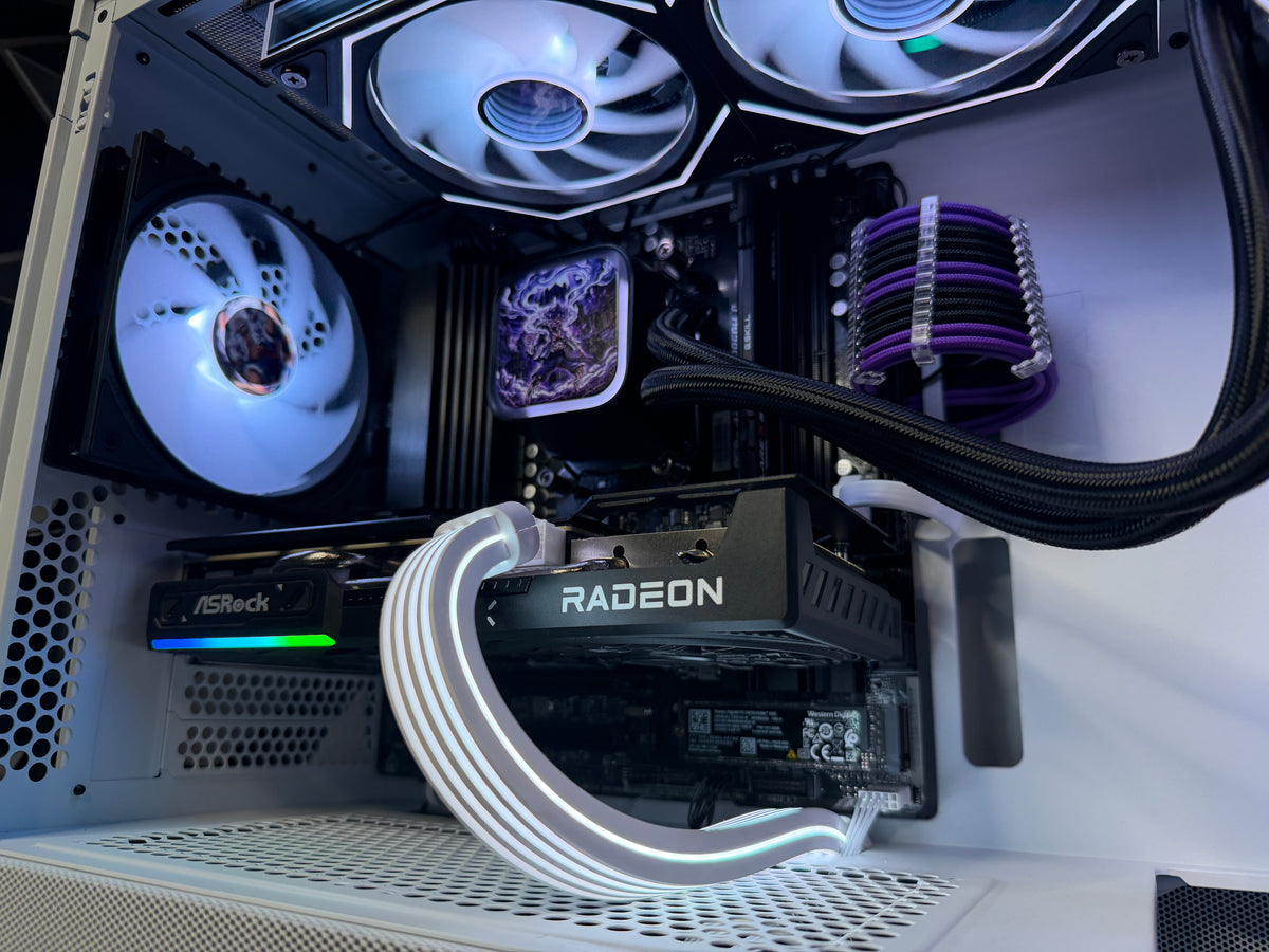 Gear 5 gaming PC angled view