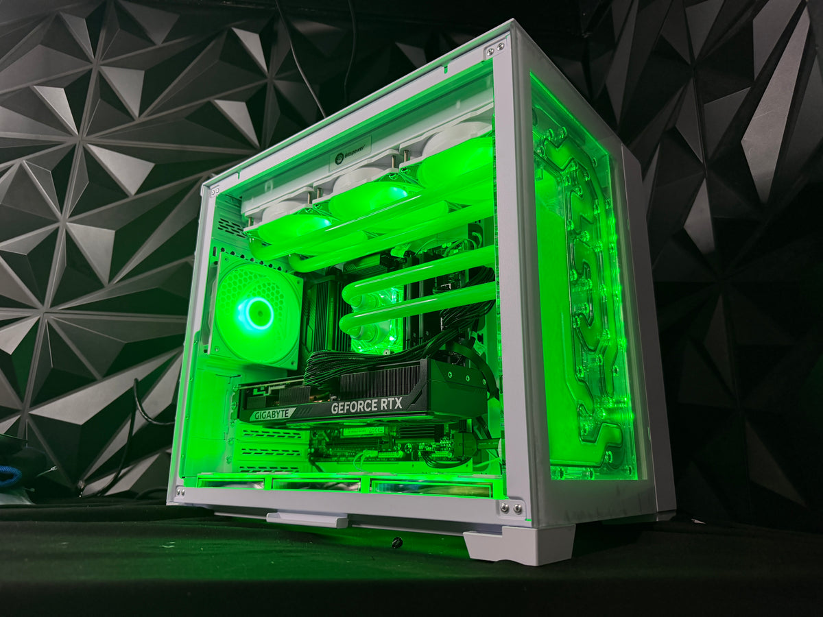 Gamma Ray gaming PC interior with RTX 5070