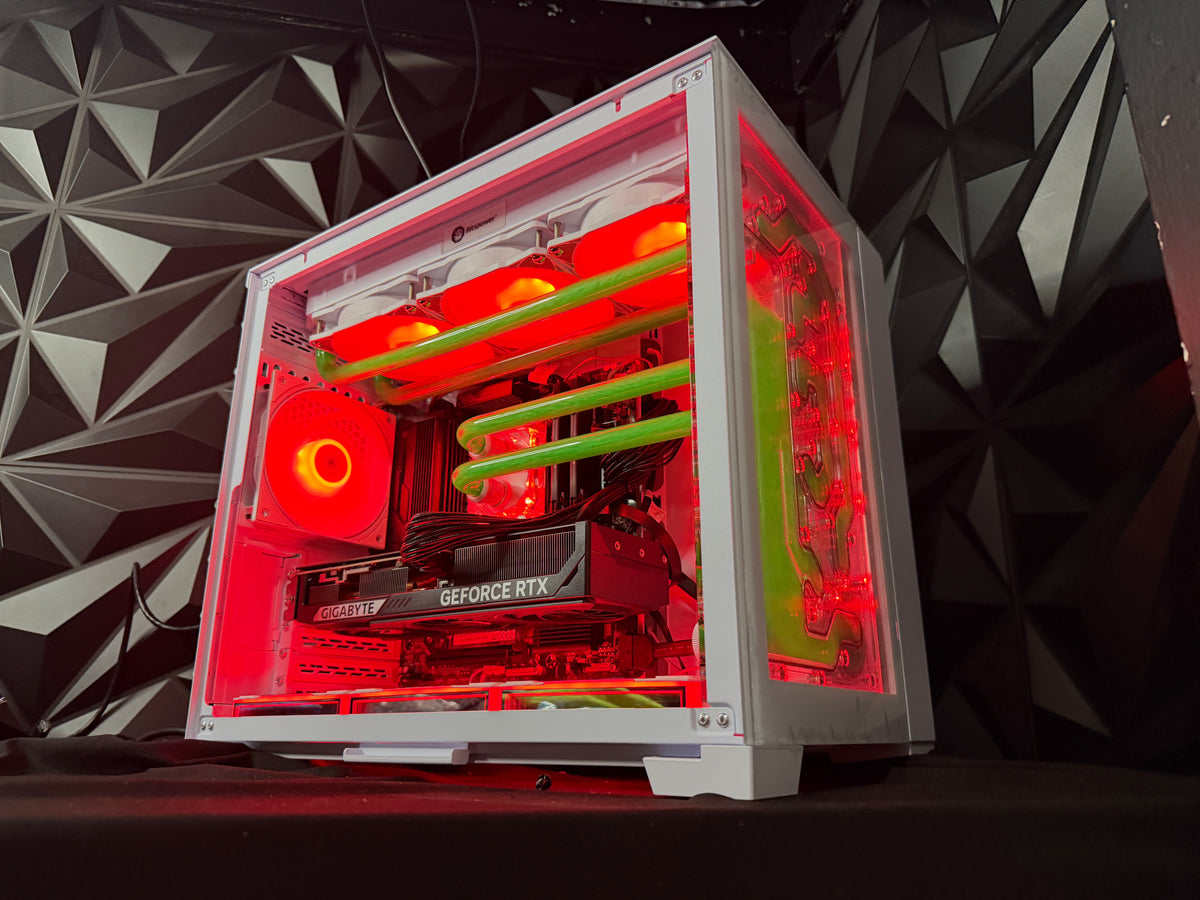 Gamma Ray gaming PC angled view