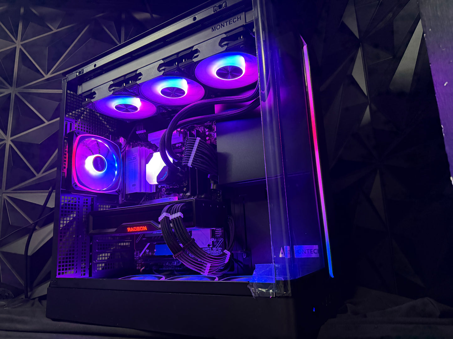 🌊🖤 BLACK OCEAN 🖤🌊Ryzen 7 7700X| RX 6950XT| 32 GB DDR5| 1.5 TB NVMe| 850W PSU