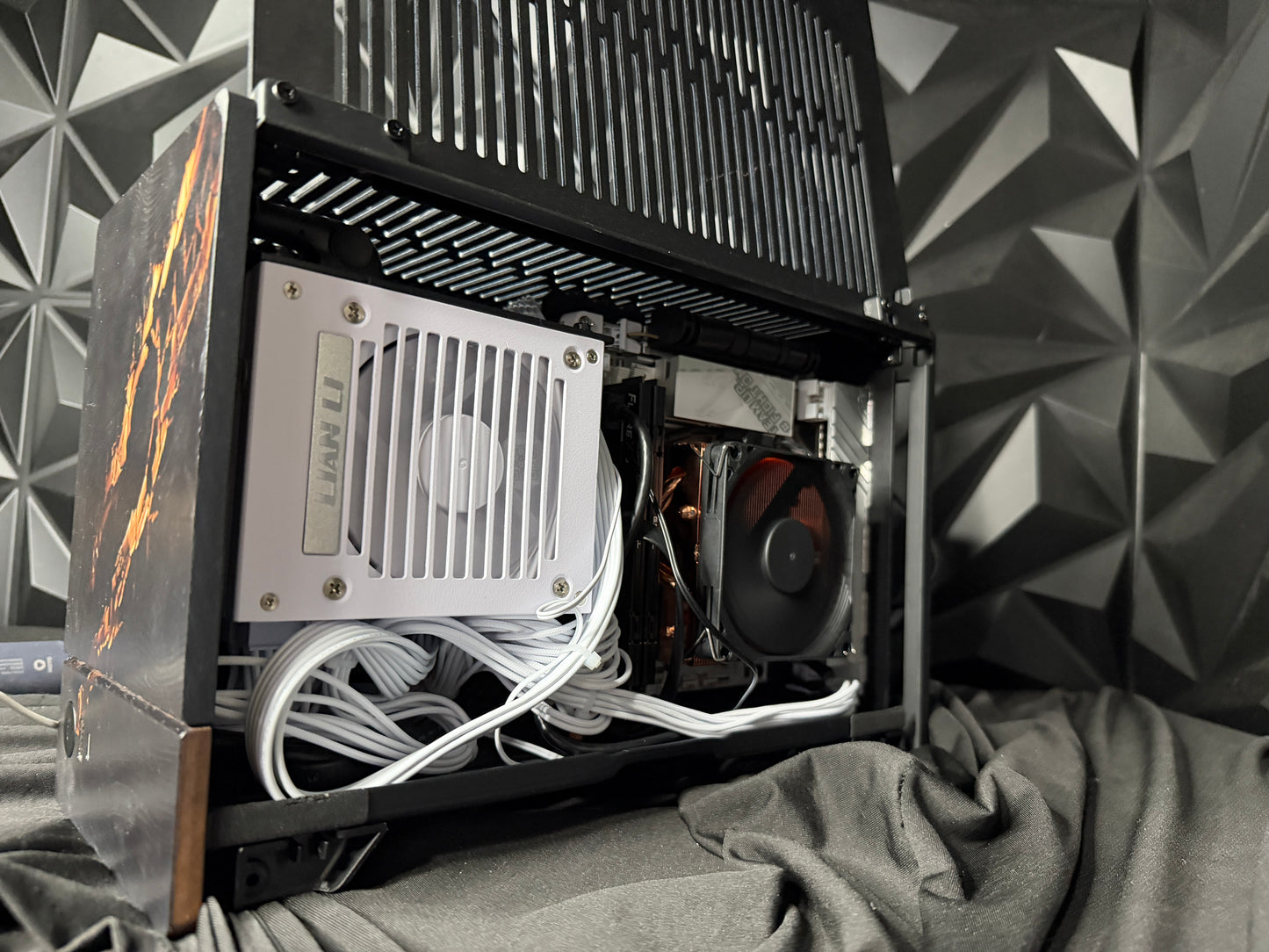 Midnight Oak gaming PC front angle with RTX 5070
