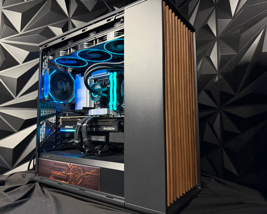 Iron Wood — RX 9070 XT Gaming PC | Ryzen 9 9900X