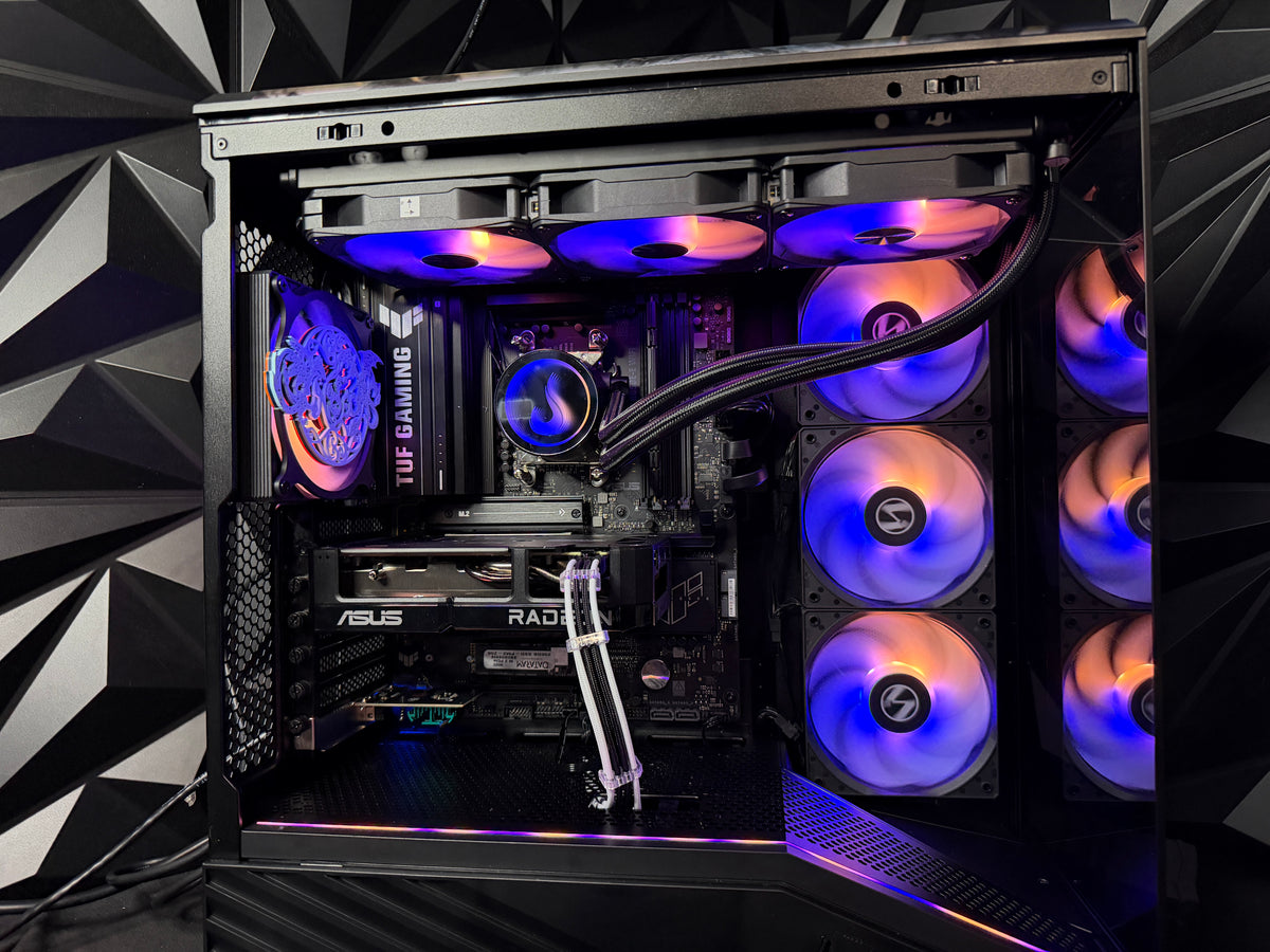 XY Gamer gaming PC angled view